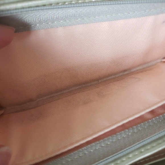 Cecil McBee Wallet Gray Floral Large Long Card Bill Holder Clutch Zip Around - Picture 8 of 11